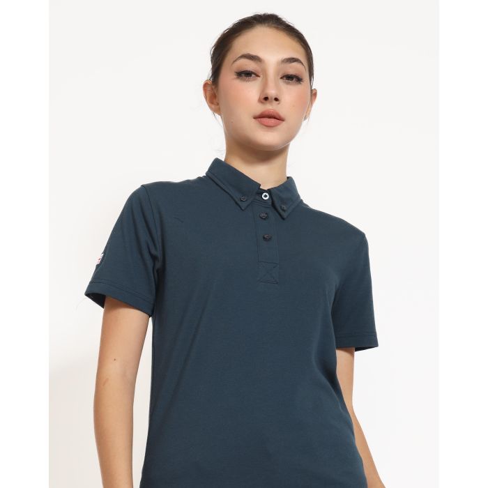 Button down polo for women best sale